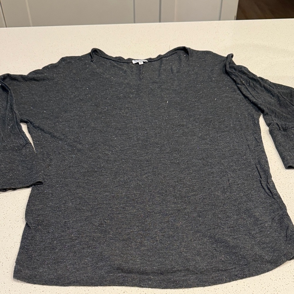 Splendid Charcoal Gray Blouse